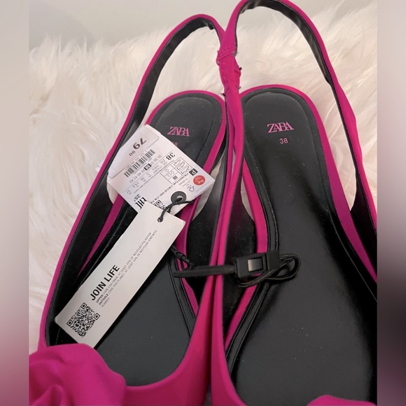 Zara Flower Flat Slingback BNWT - Picture 13 of 14